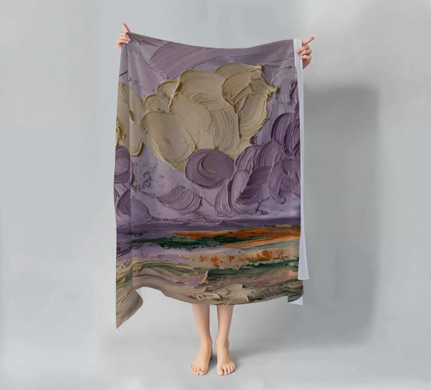 Sogno di un paesaggio nuvoloso celeste telo mare da Lush Essence