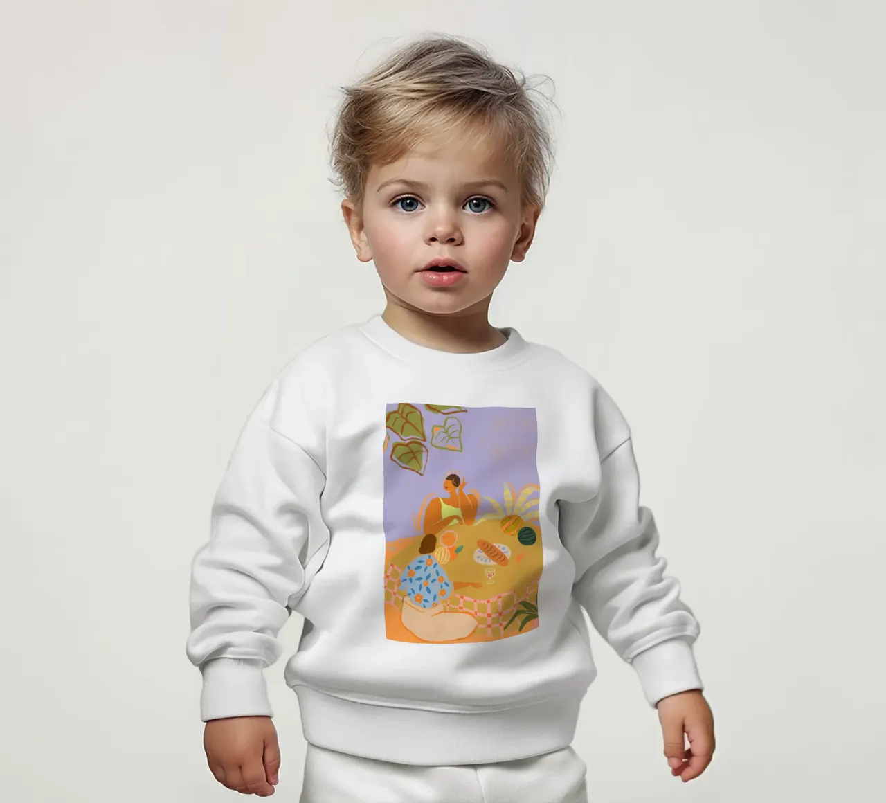 Catch Up felpa neonato da Arty Guava