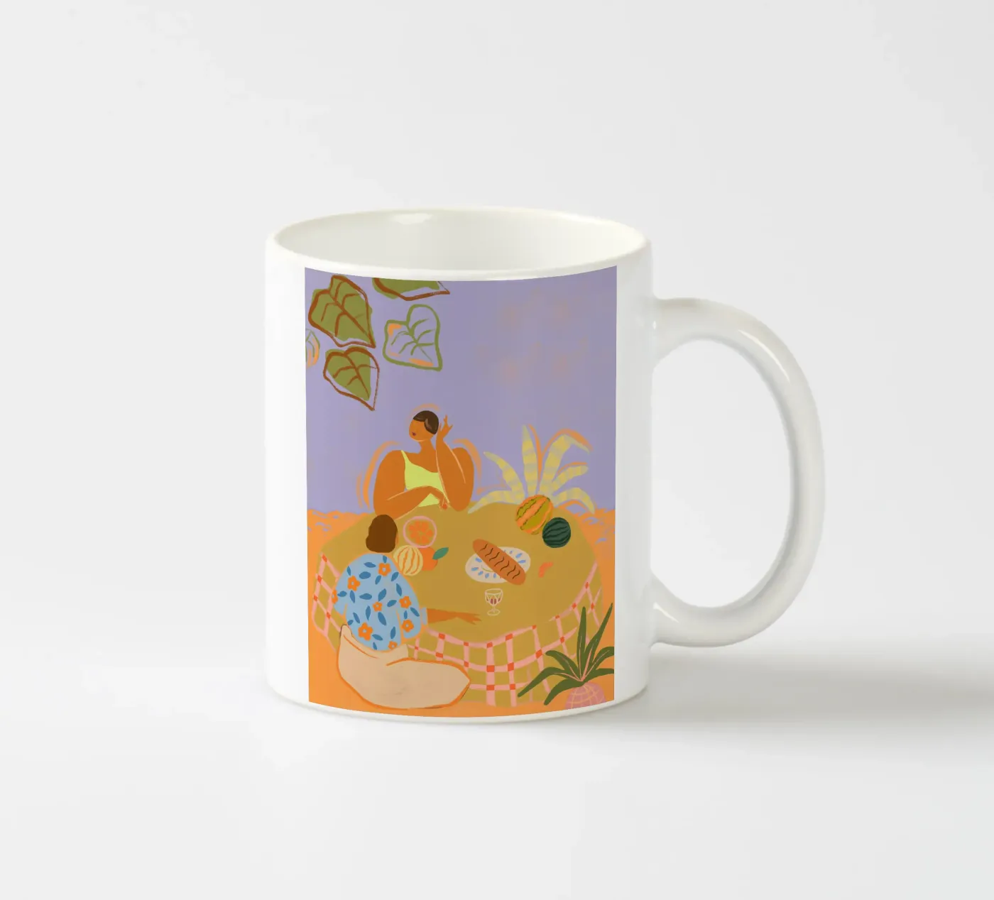 Catch Up ceramic mug by Arty Guava