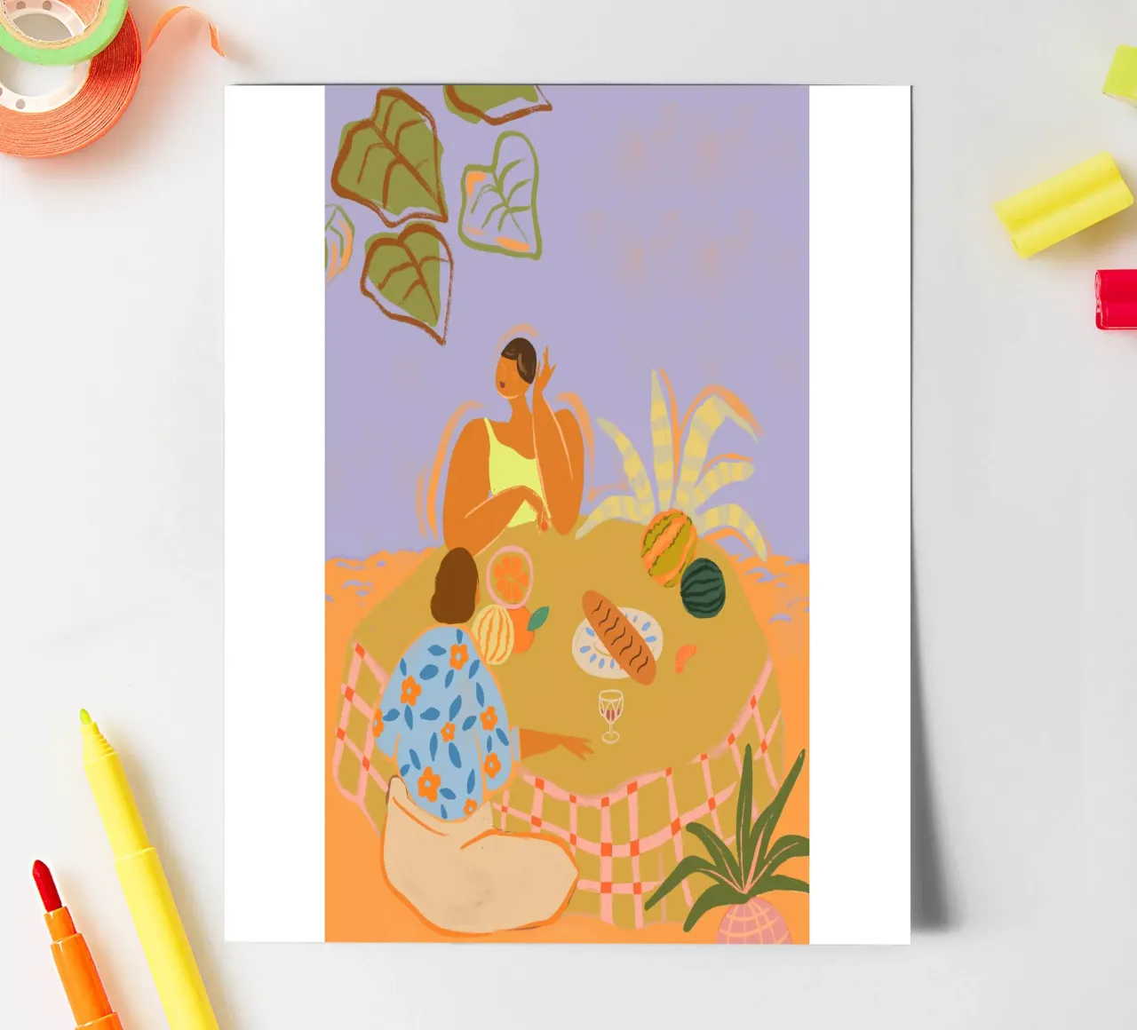 Catch Up sticker sheet by Arty Guava