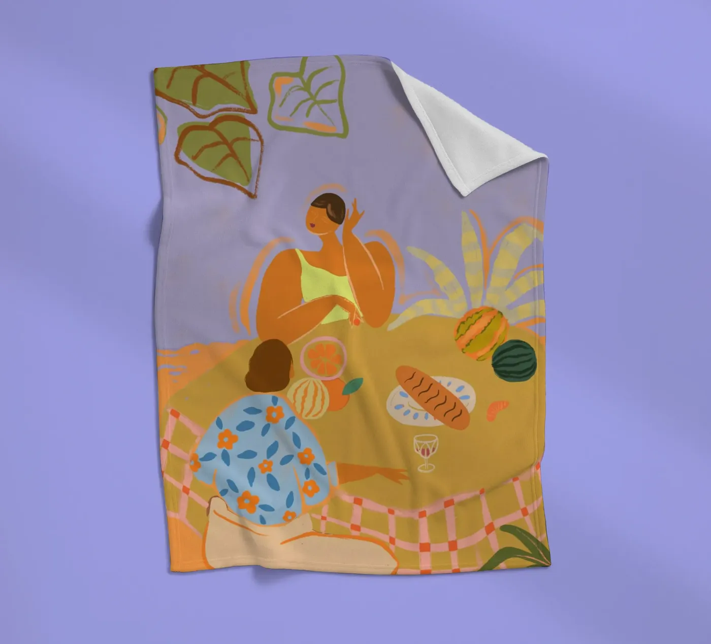 Catch Up fleece blanket by Arty Guava