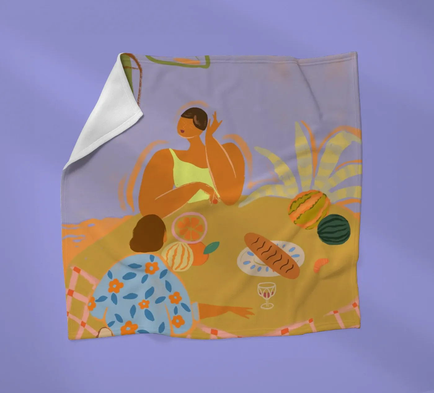 Catch Up fleece blanket by Arty Guava