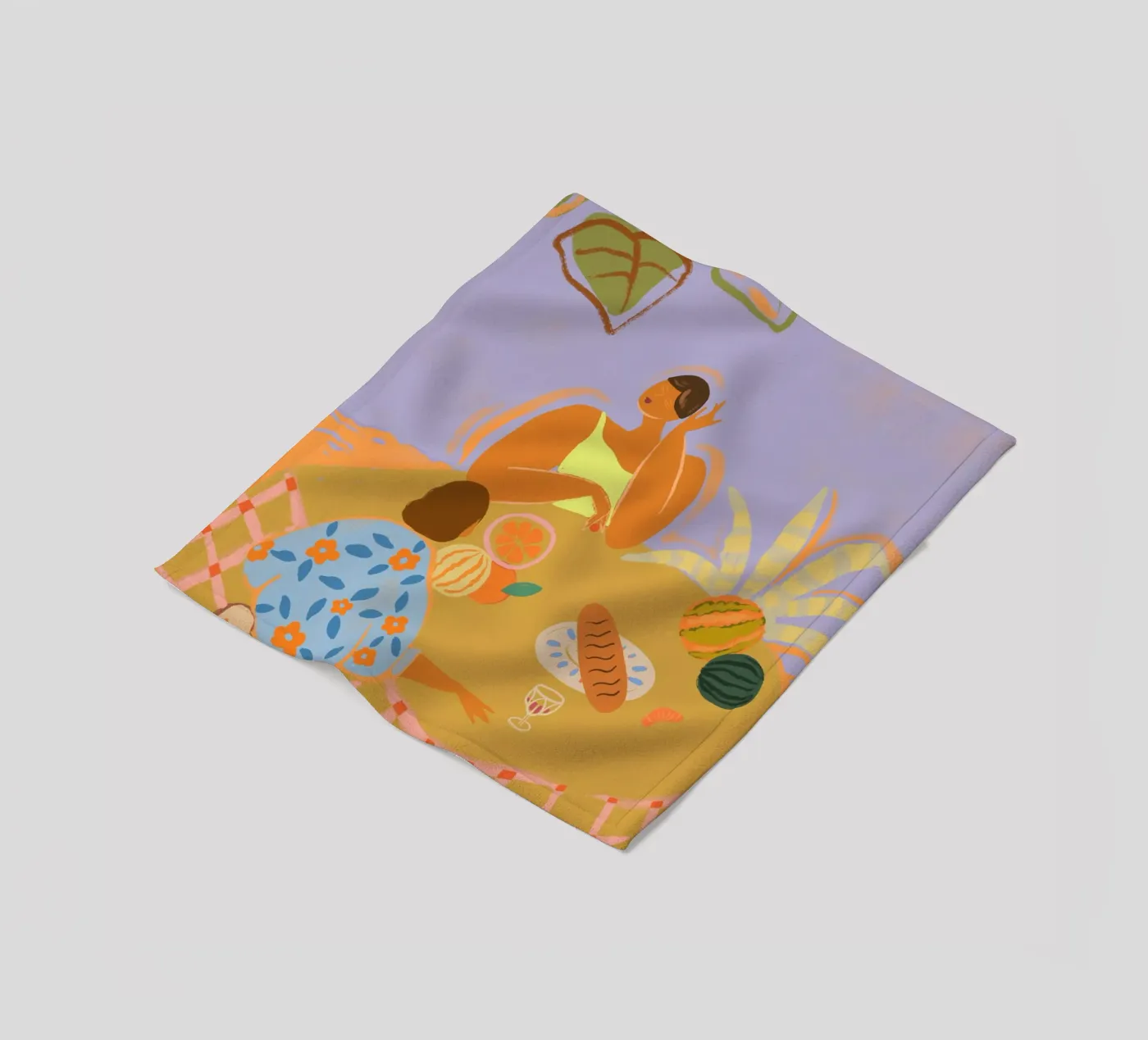 Catch Up fleece blanket by Arty Guava