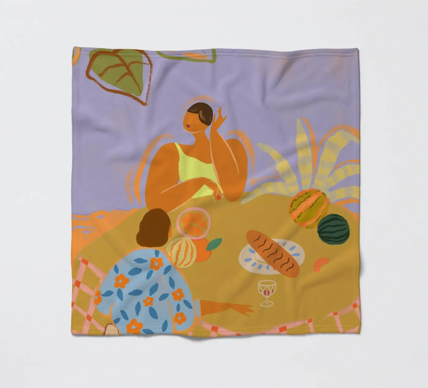Catch Up fleece blanket by Arty Guava