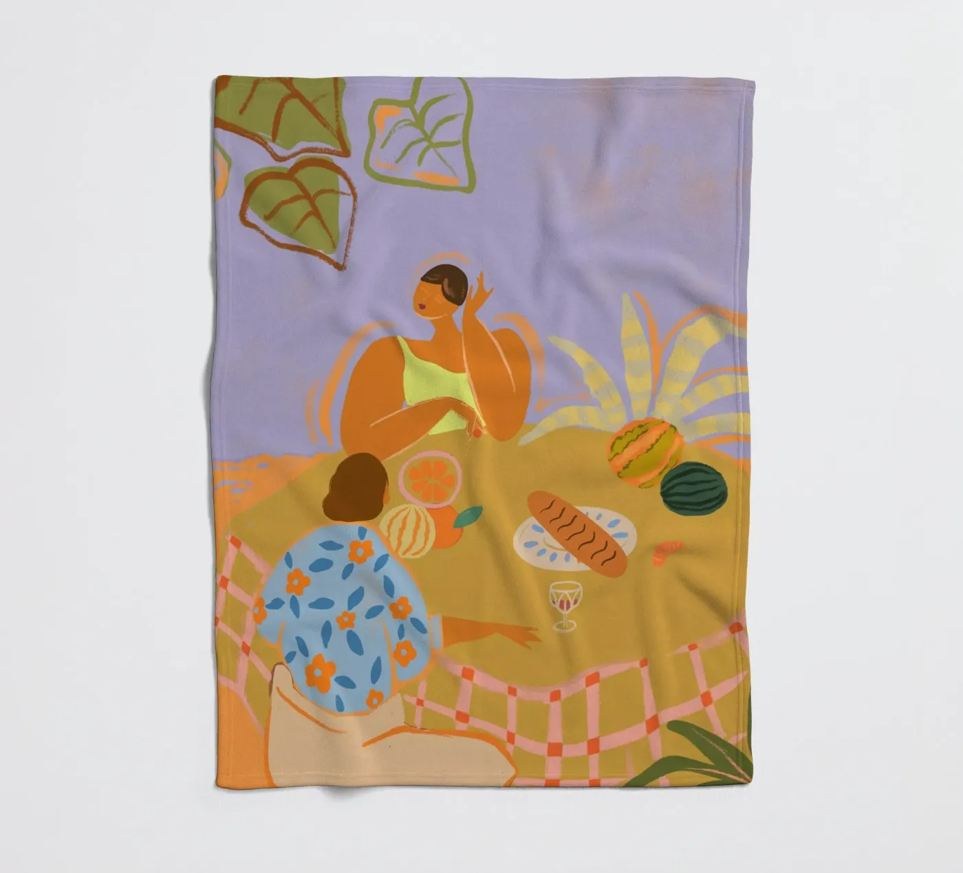 Catch Up fleece blanket by Arty Guava