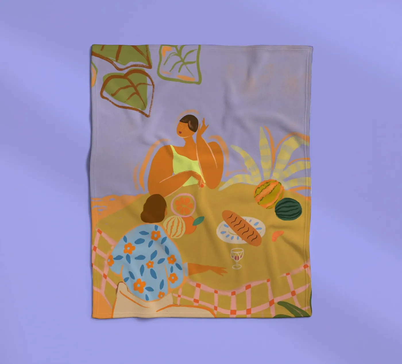 Catch Up fleece blanket by Arty Guava