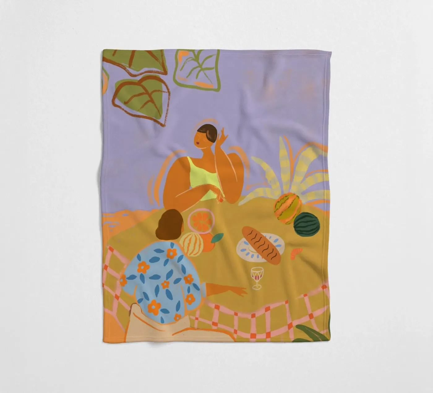 Catch Up fleece blanket by Arty Guava