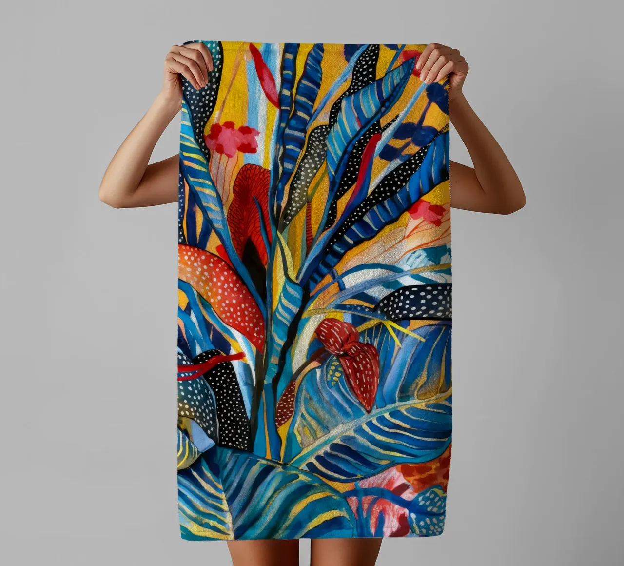 Fioritura esotica asciugamano da bagno da Vivid Reverie
