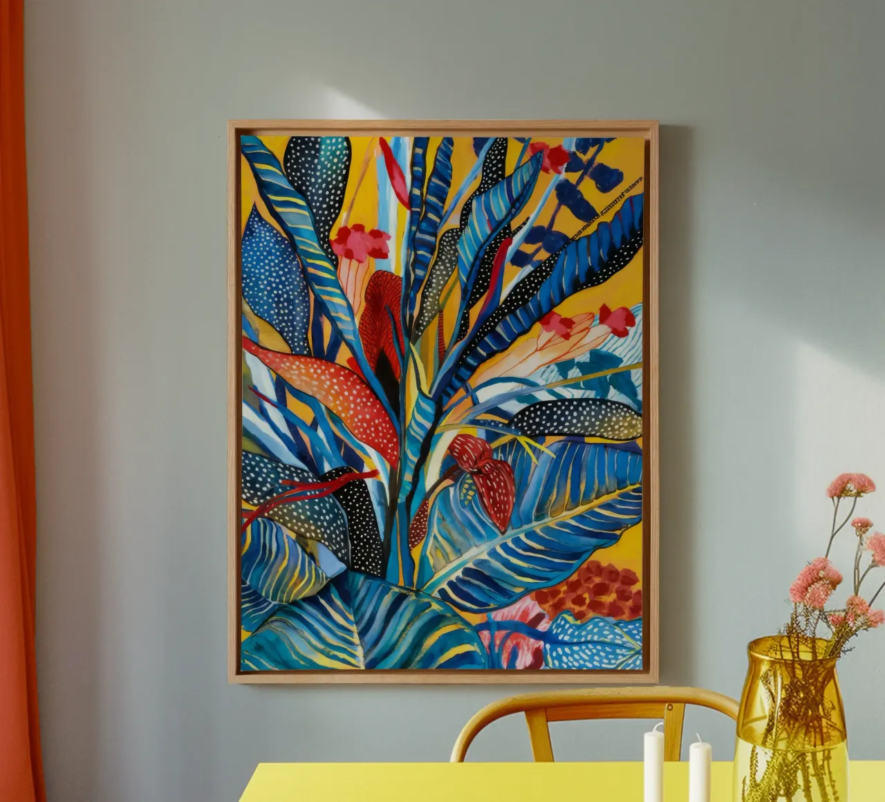 Exotic Bloom Burst canvas by Vivid Reverie