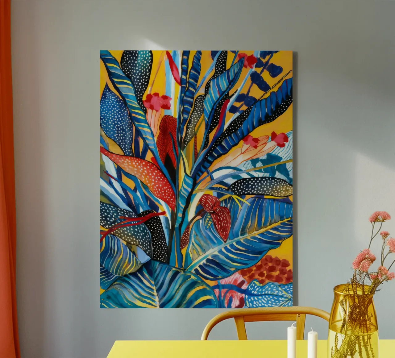 Exotic Bloom Burst canvas by Vivid Reverie