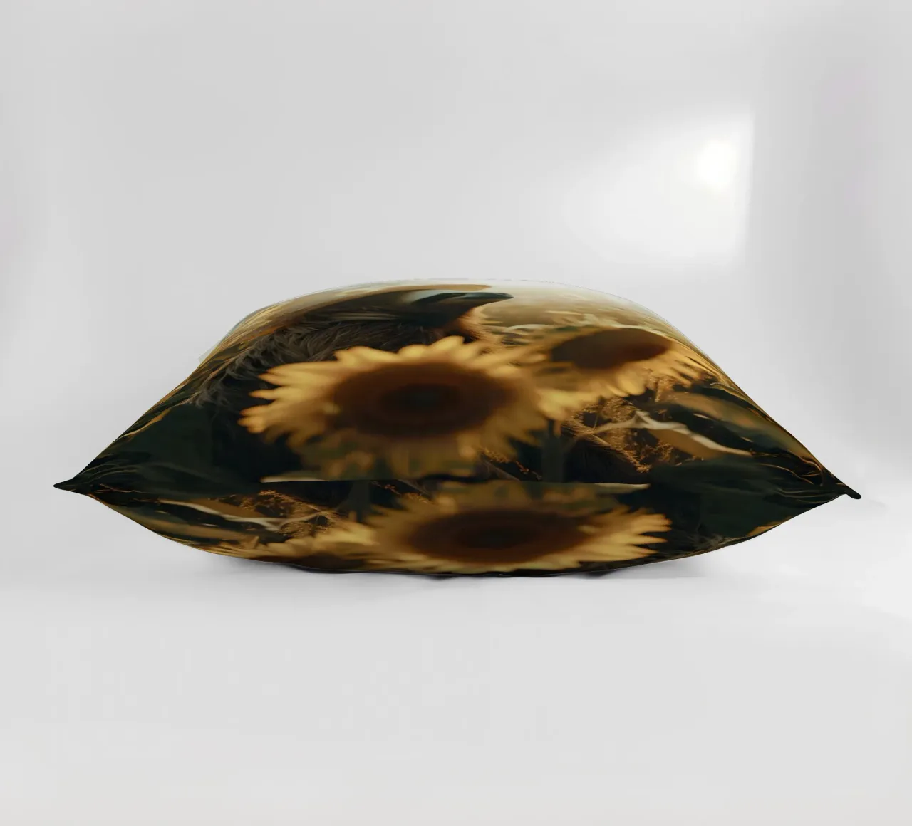 Meditation sloth with sunflowers decorative cushion by SlothStella
