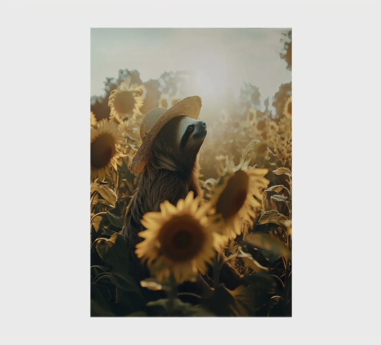 Meditation sloth with sunflowers notebook by SlothStella
