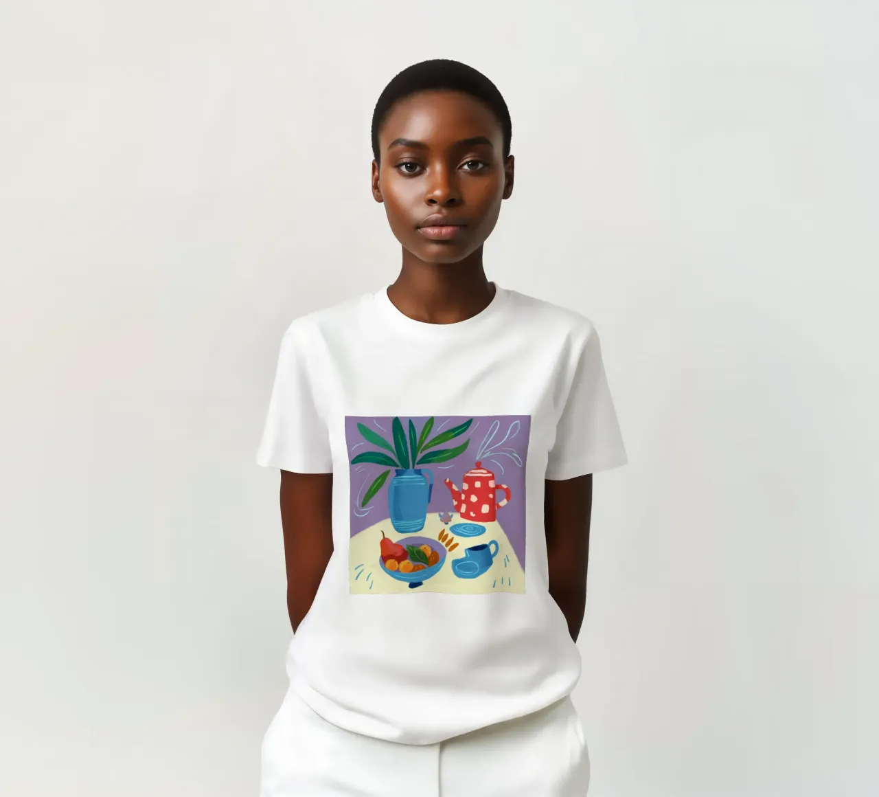 Fruitful Abstract Tea t-shirt by Moonlite Desire