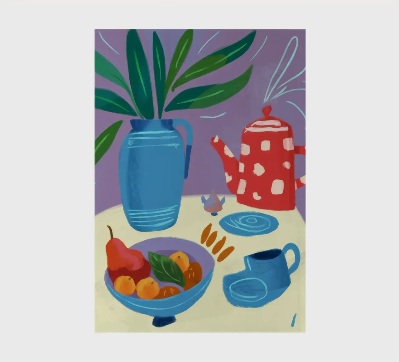 Fruitful Abstract Tea notebook by Moonlite Desire