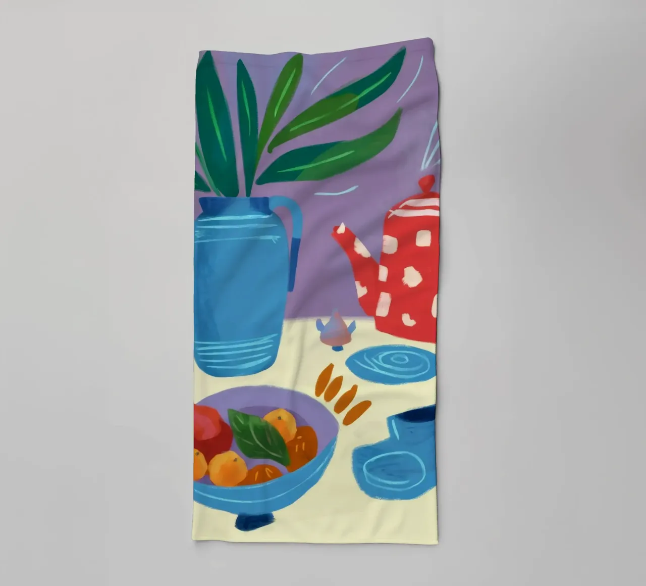 Fruitful Abstract Tea towel by Moonlite Desire