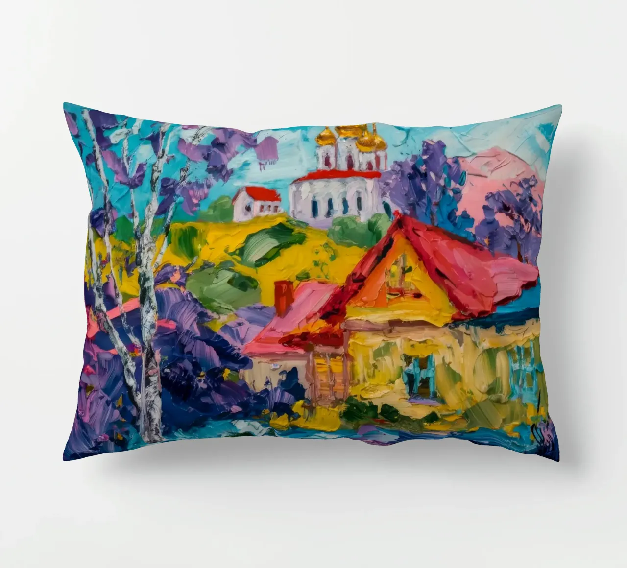 I colori della festa del villaggio cuscino da Radiance Landscape