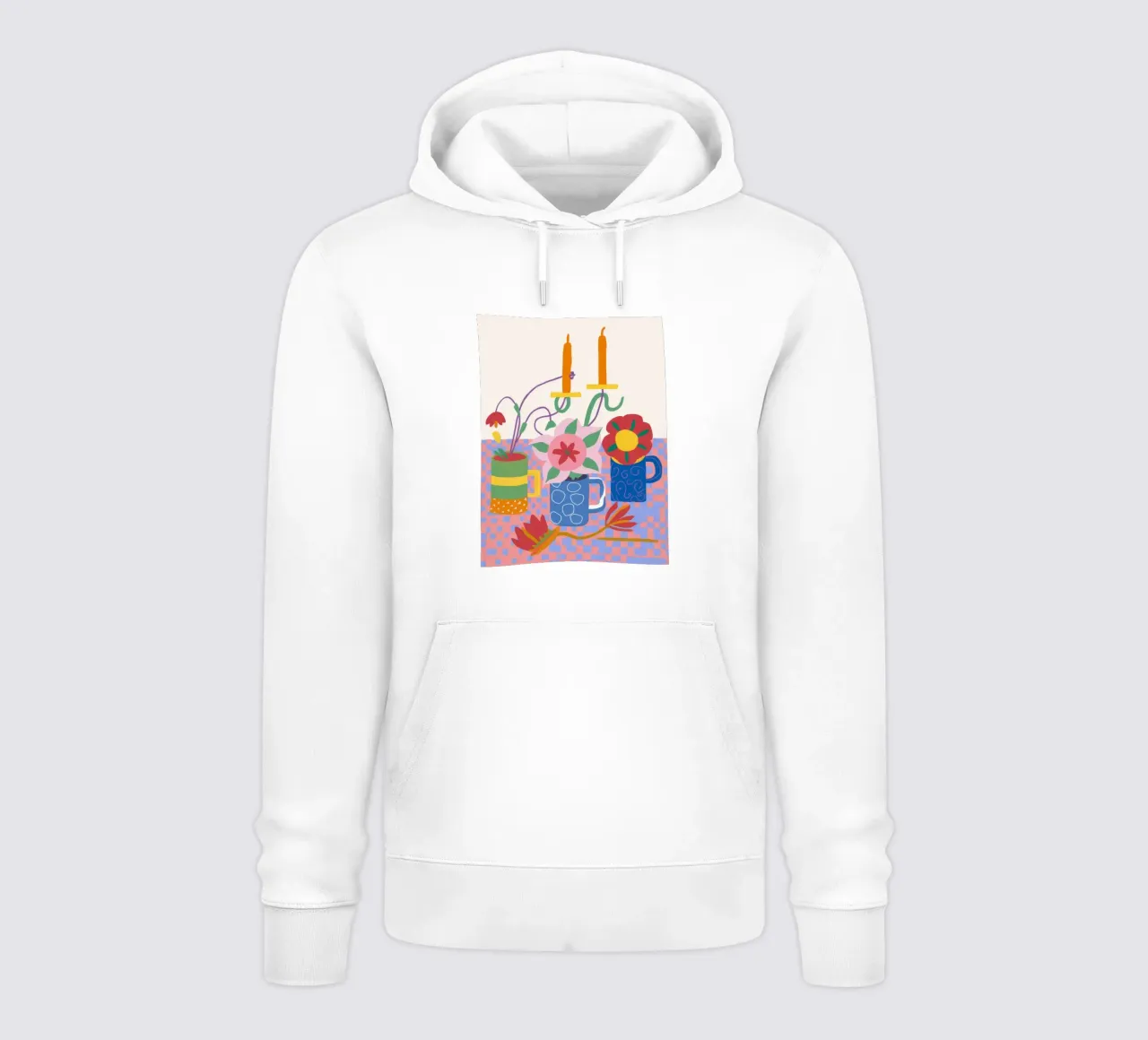 Caos de colores a la luz de las velas sudadera con capucha de Moonlite Desire
