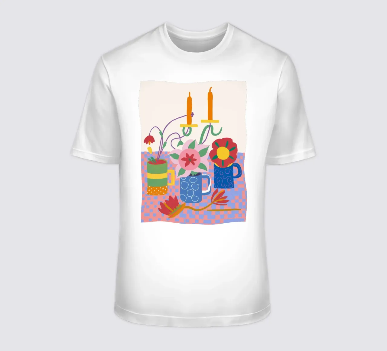 Kleurenchaos bij kaarslicht t-shirt van Moonlite Desire