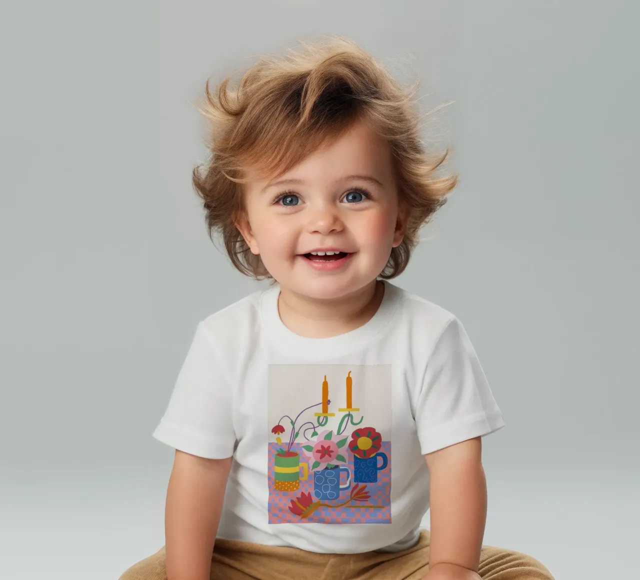 Candlelit Color Chaos baby t-shirt by Moonlite Desire