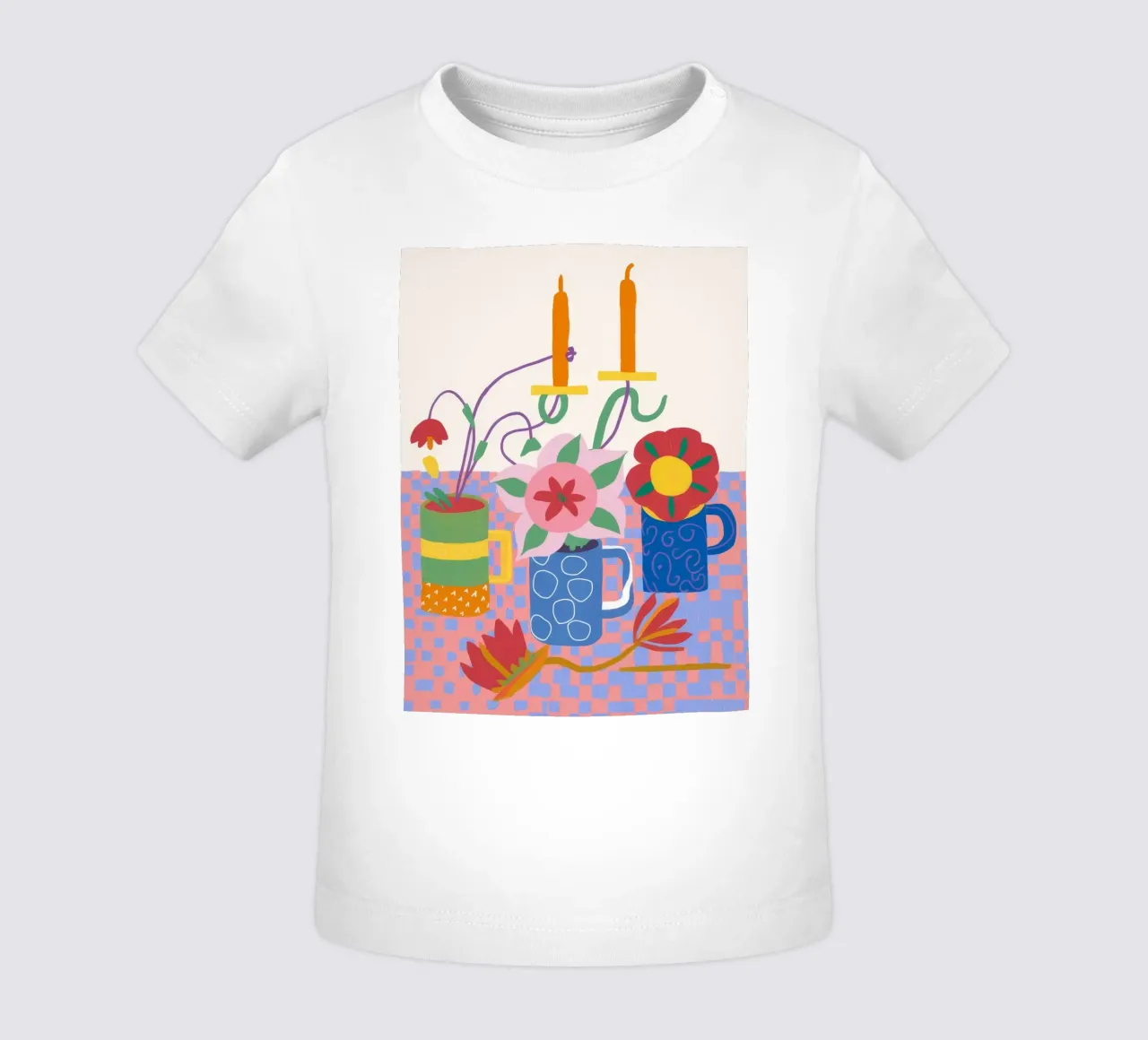 Candlelit Color Chaos baby t-shirt by Moonlite Desire
