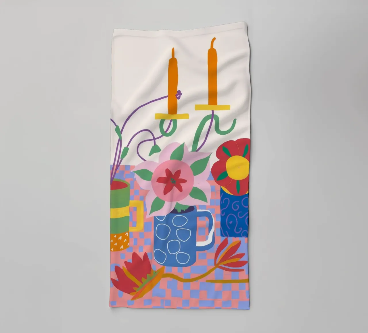 Candlelit Color Chaos towel by Moonlite Desire