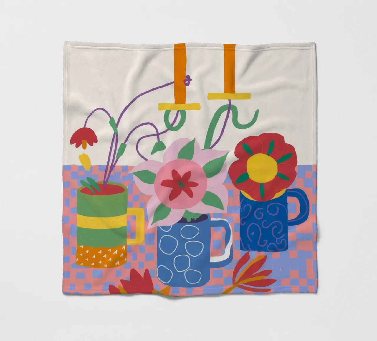Candlelit Color Chaos fleece blanket by Moonlite Desire