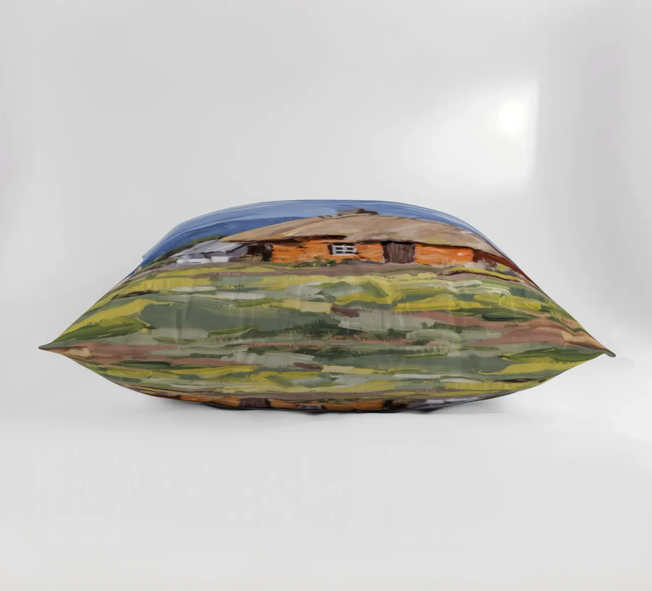 Thatched Roof Homestead decorative cushion by Radiance Landscape
