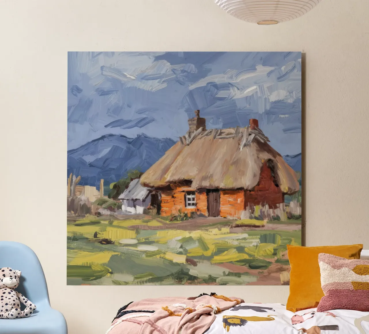 Thatched Roof Homestead alu-dibond by Radiance Landscape