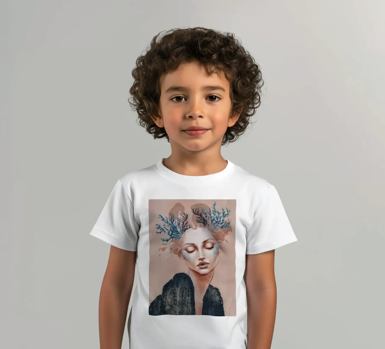 Frost Flower Halo kids t-shirt by Vivid Reverie