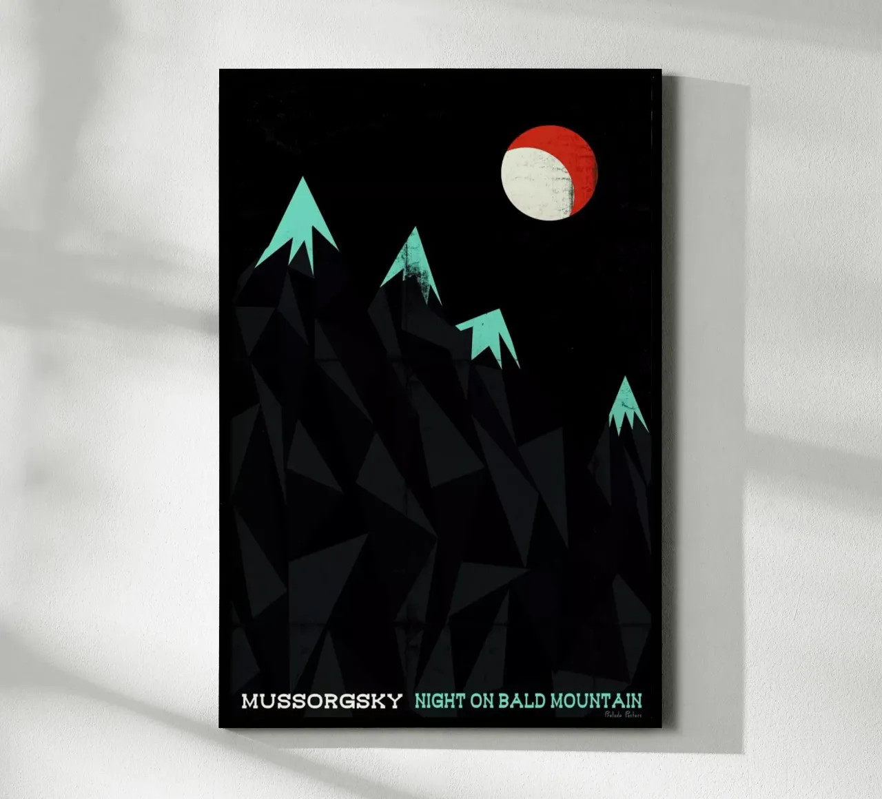 Mussorgsky - Night on Bald Mountain poster con telaio in alluminio da Prelude Posters