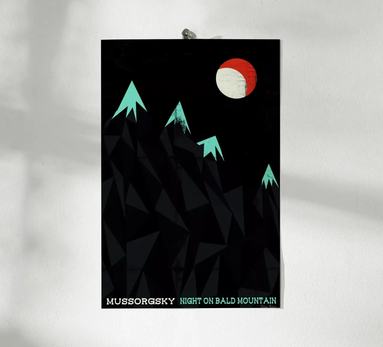 Mussorgsky - Night on Bald Mountain poster con telaio in alluminio da Prelude Posters