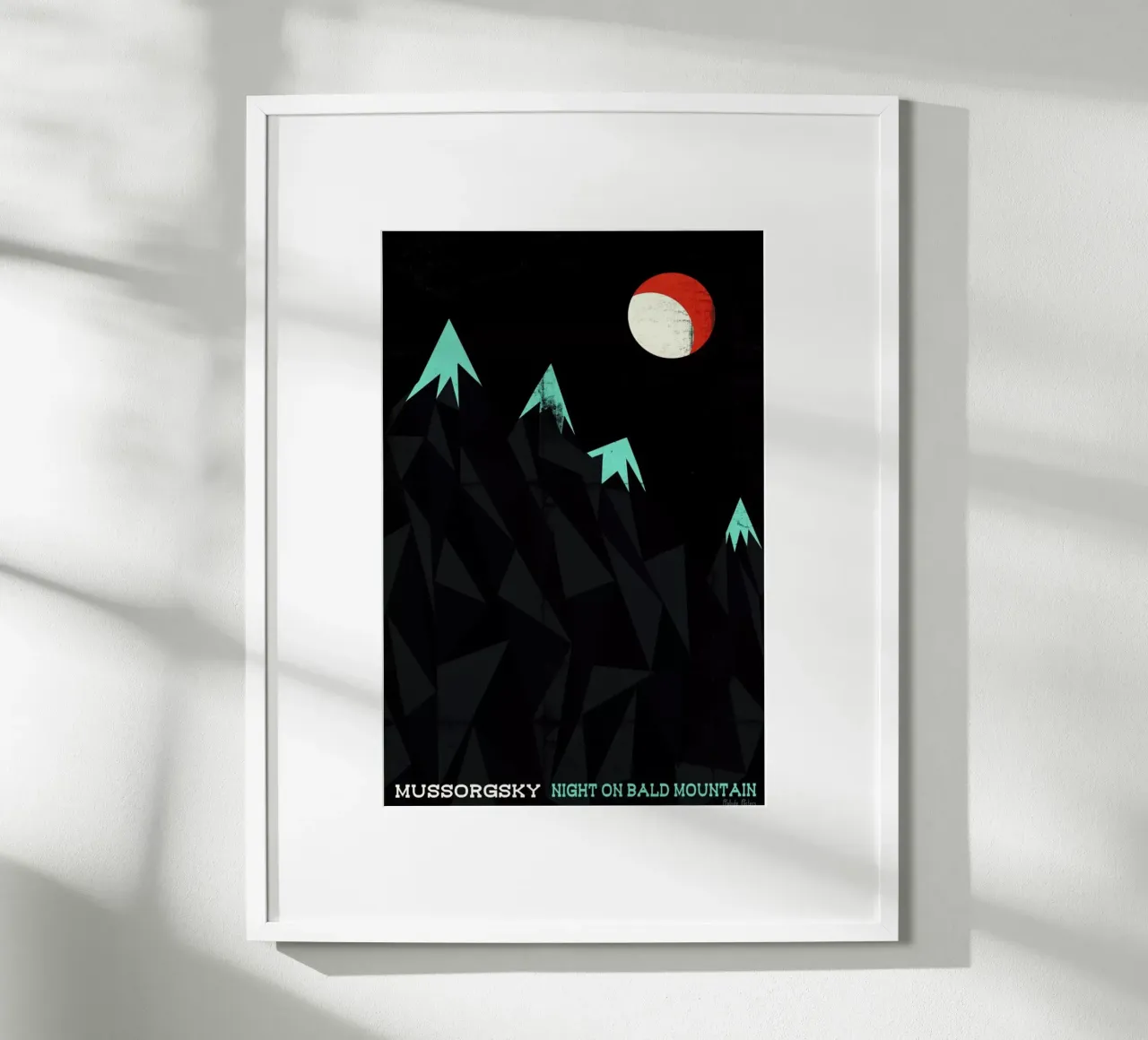 Mussorgsky - Night on Bald Mountain poster con telaio in alluminio da Prelude Posters