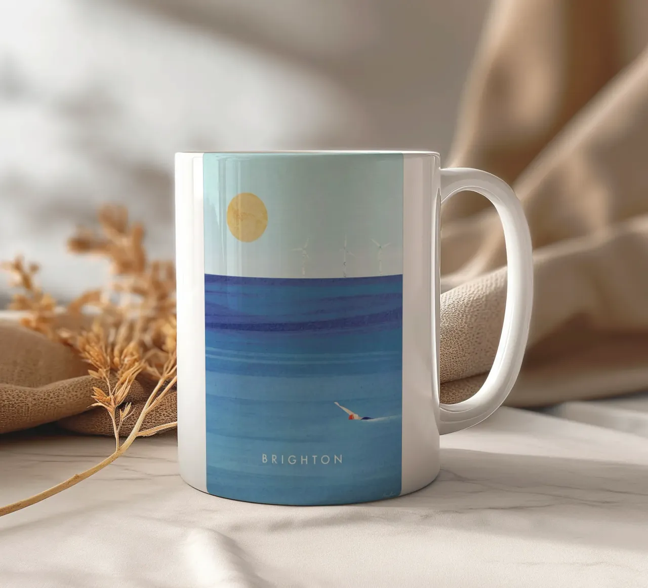 Brighton tazza in ceramica da Henry Rivers