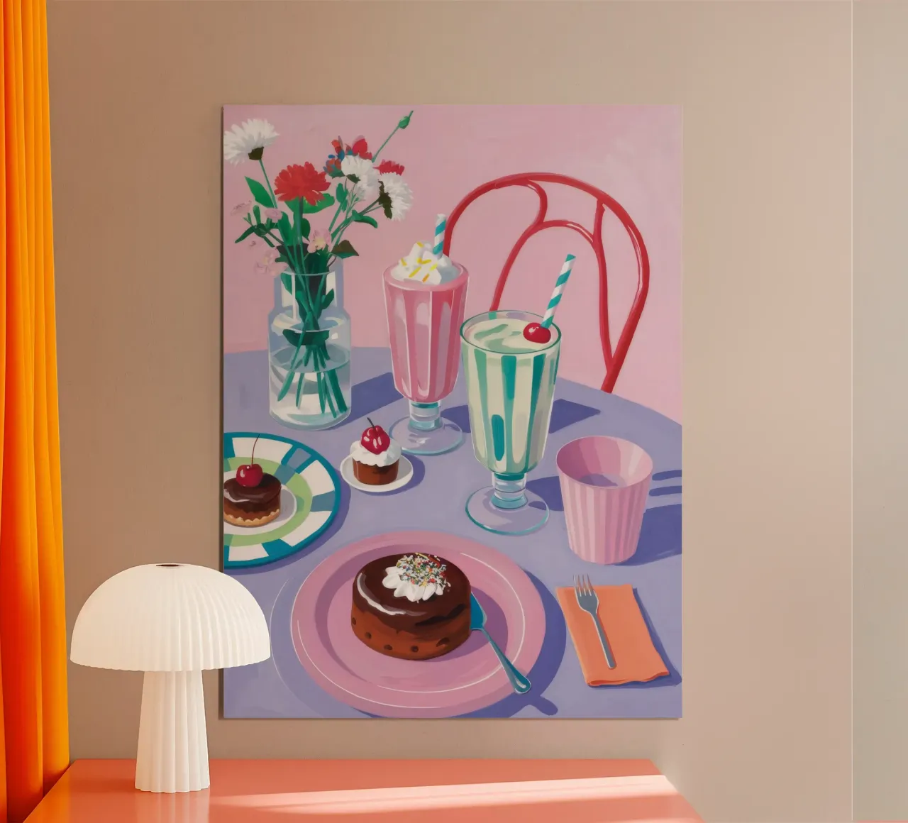 Dolcezza del caffè poster con telaio in alluminio da Moonlite Desire