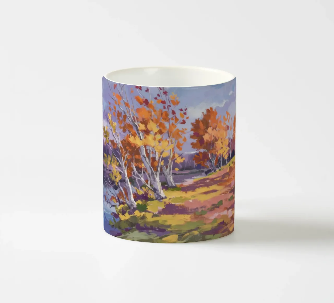Herfst Berk Serenade keramische mok van Radiance Landscape