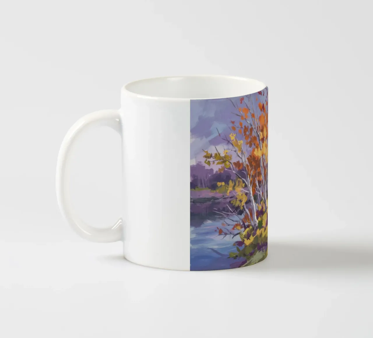 Herfst Berk Serenade keramische mok van Radiance Landscape