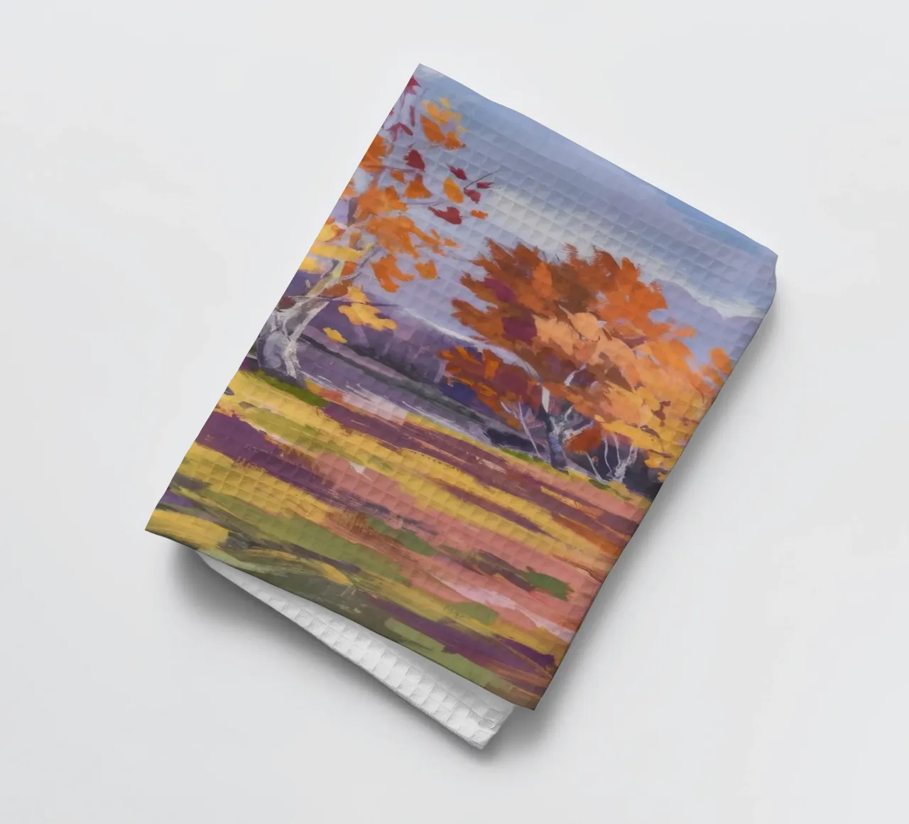 Herbstliche Birkenserenade Geschirrtuch von Radiance Landscape