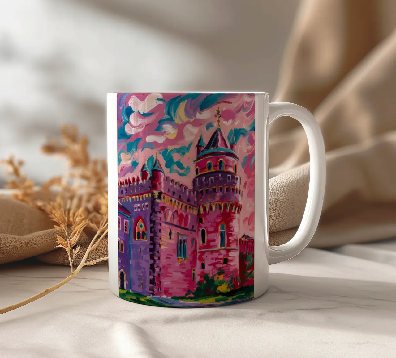 Magenta Castle Fantasy tazza in ceramica da Lush Essence
