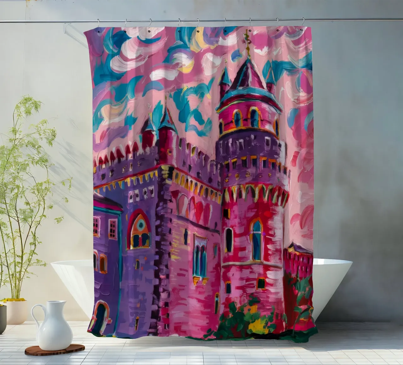 Magenta Castle Fantasy tenda da doccia da Lush Essence