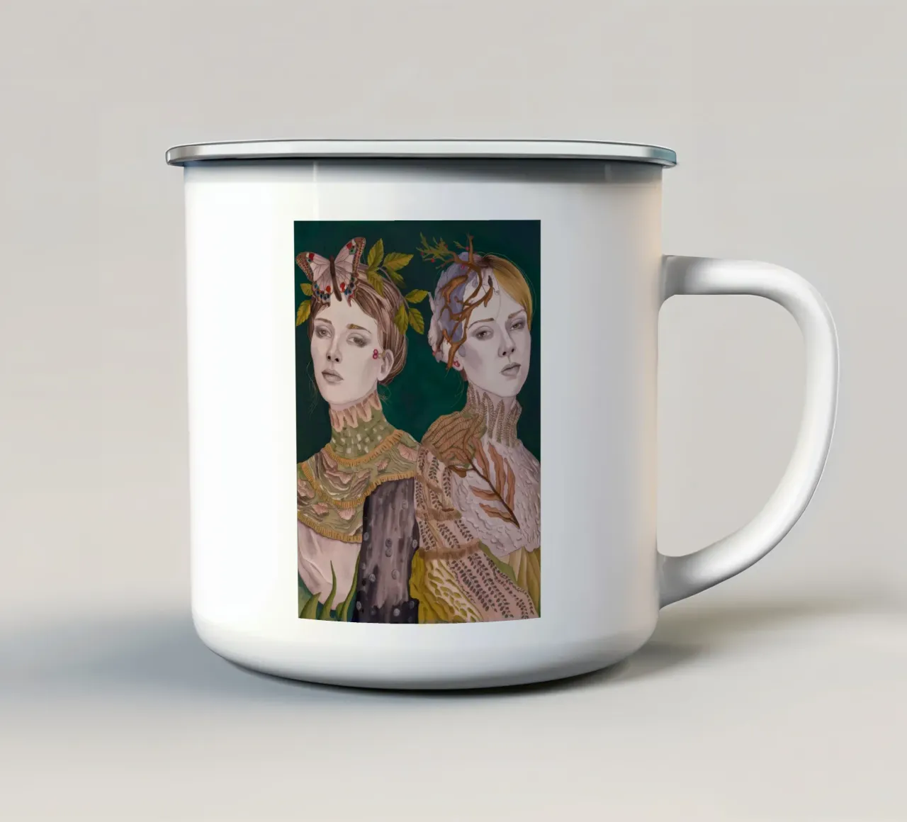 Sorella Sylvan Armonia tazza in smalto da Vivid Reverie