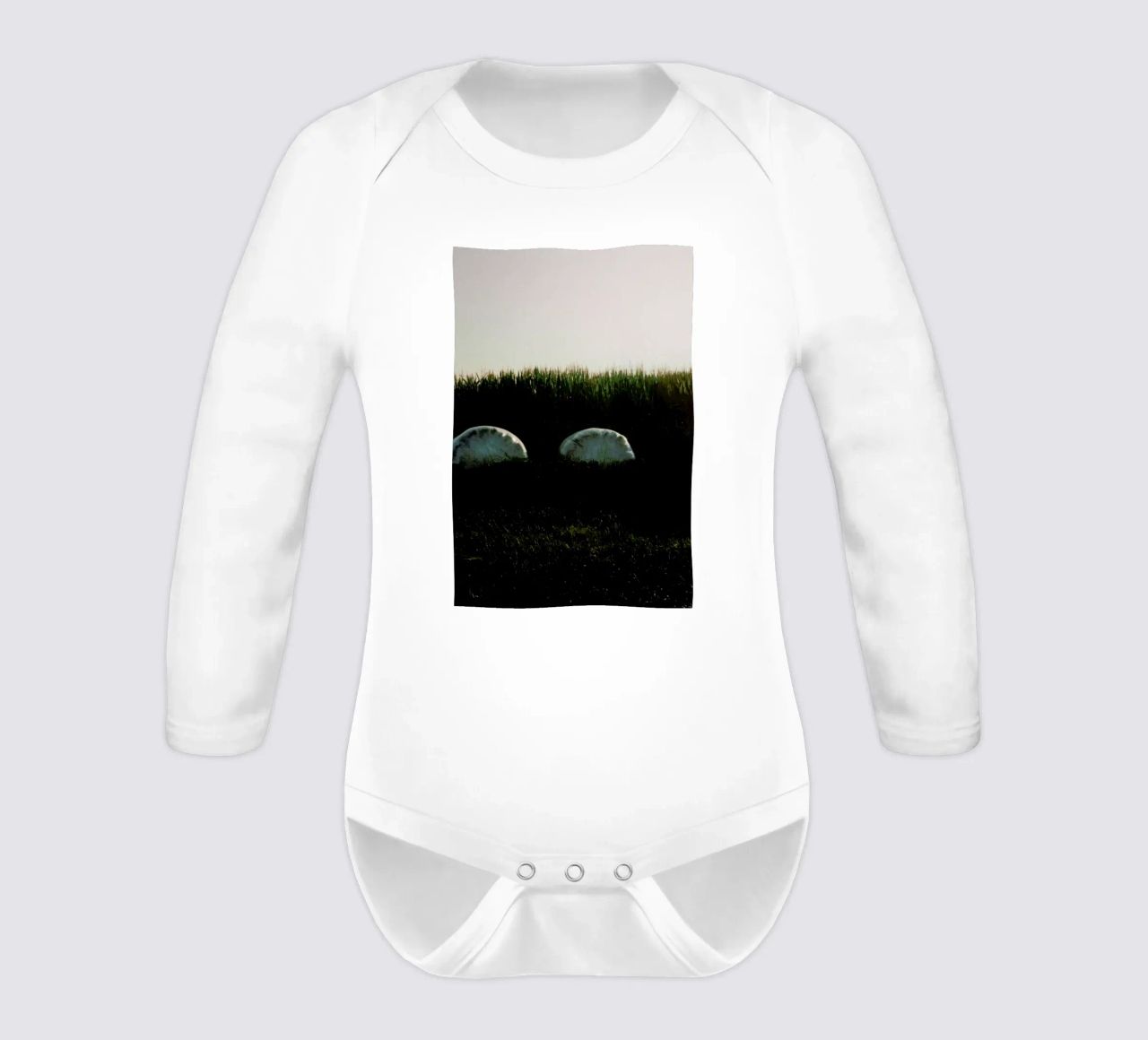 Analog Series Fields At Sundown body neonato maniche lunghe da Sebastian Hilgetag