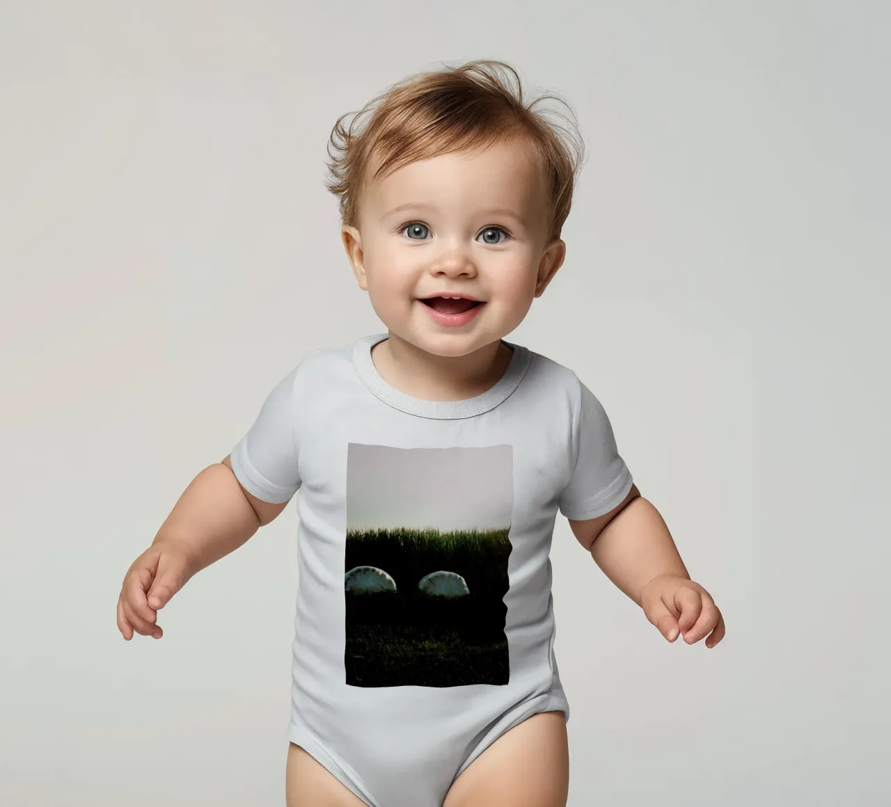 Analog Series Fields At Sundown body neonato maniche corte da Sebastian Hilgetag