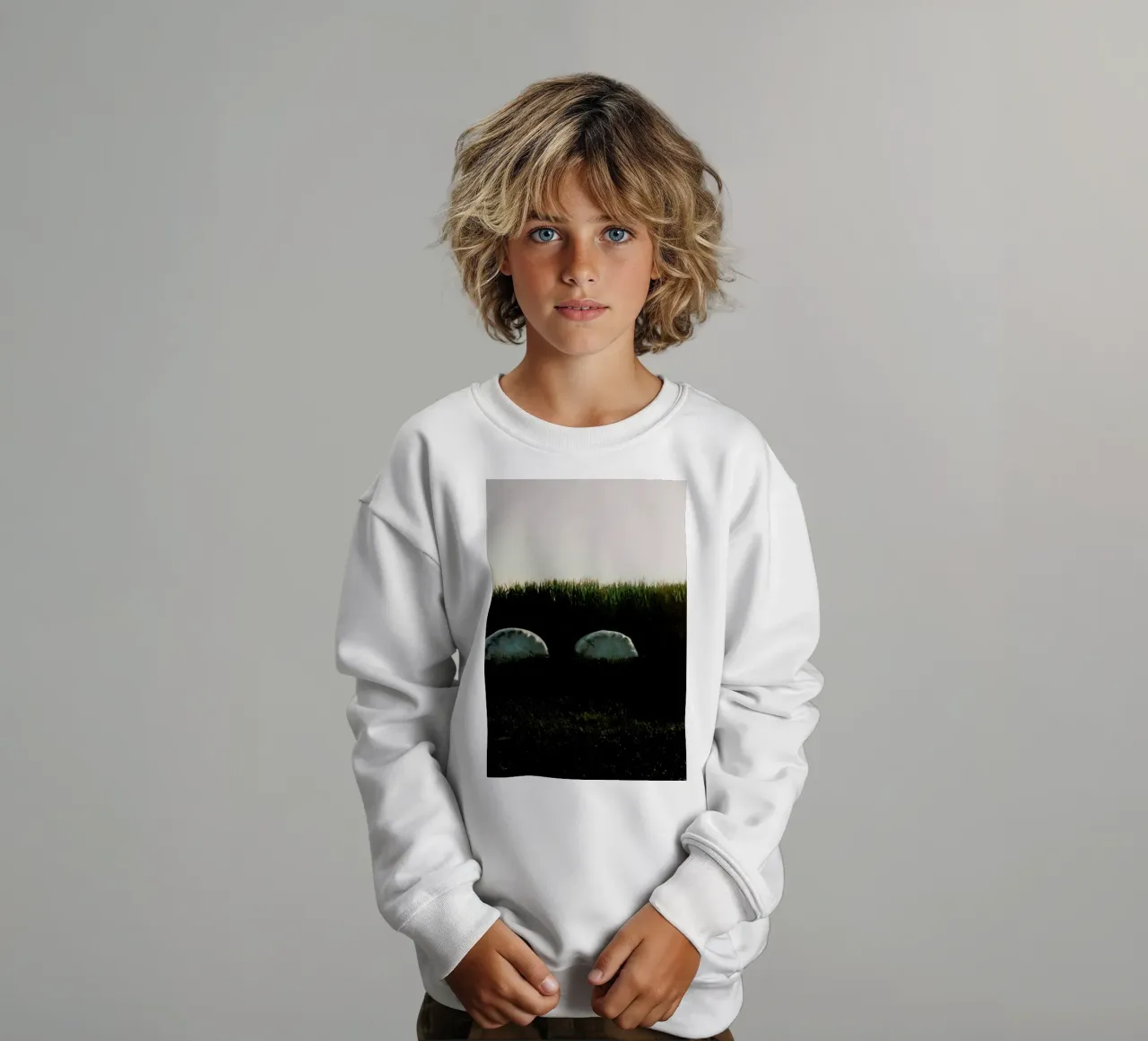 Analog Series Fields At Sundown Kinder Sweatshirt von Sebastian Hilgetag