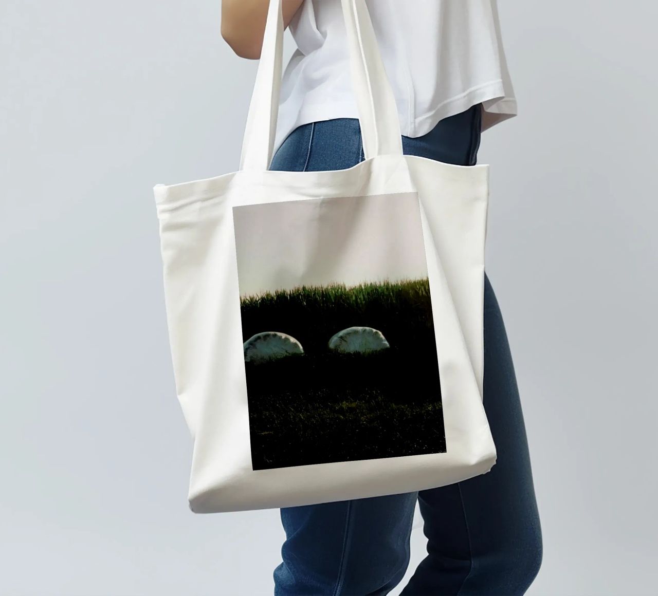 Analog Series Fields At Sundown borsa in juta da Sebastian Hilgetag