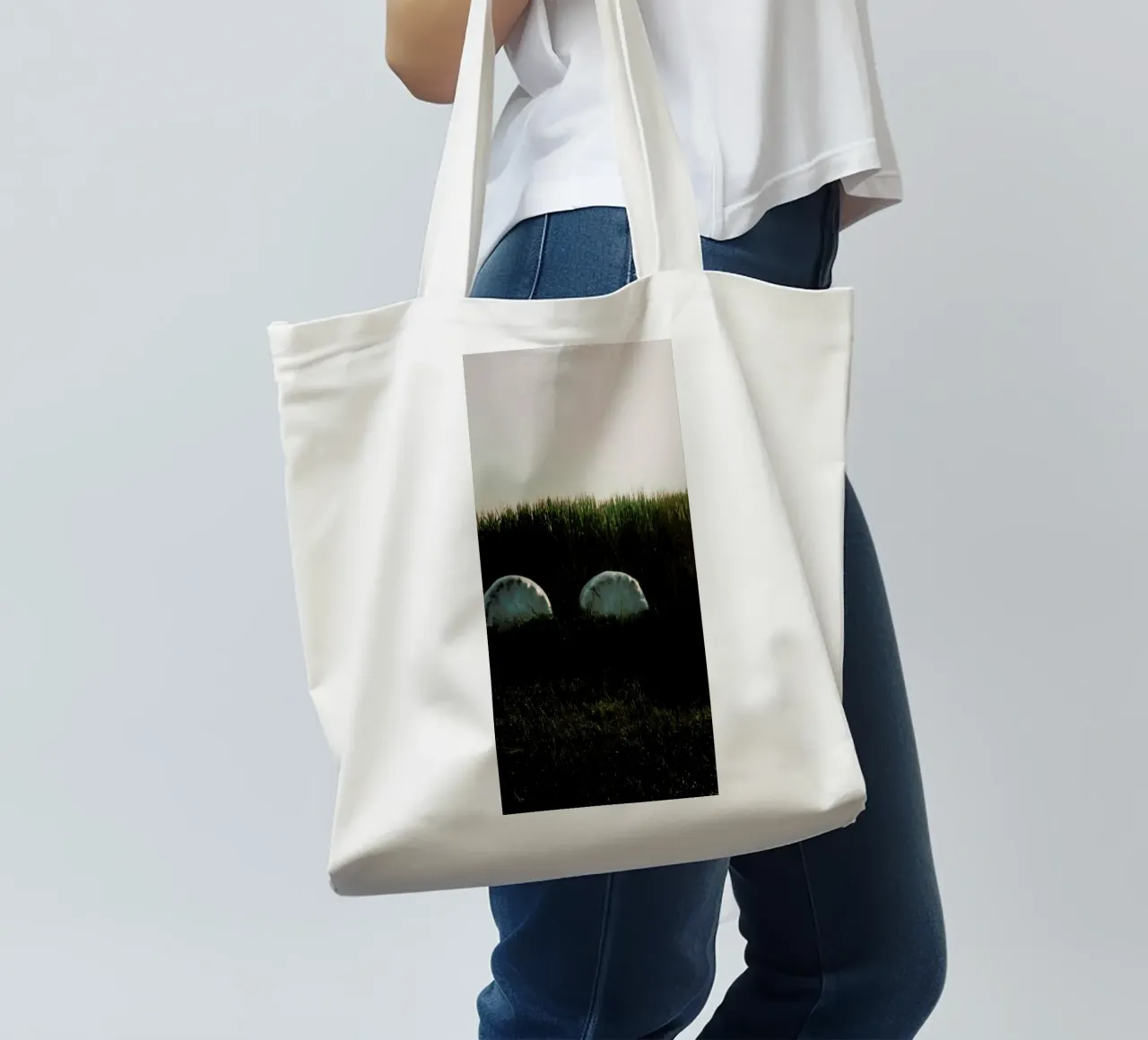 Analog Series Fields At Sundown borsa in juta da Sebastian Hilgetag