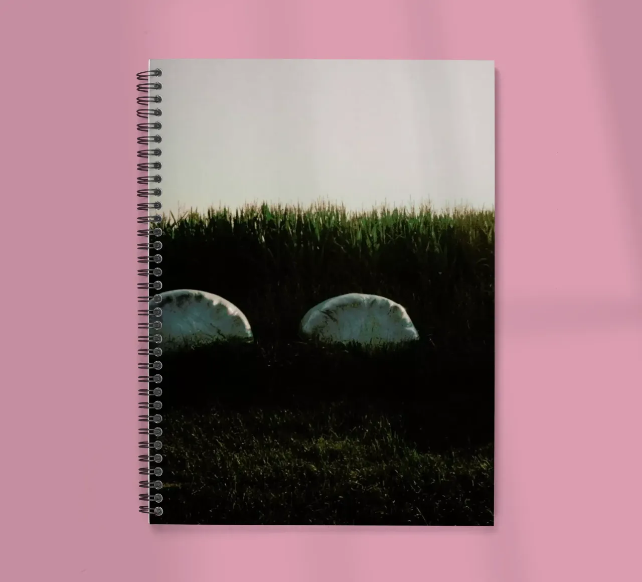 Analog Series Fields At Sundown spiral notebook by Sebastian Hilgetag