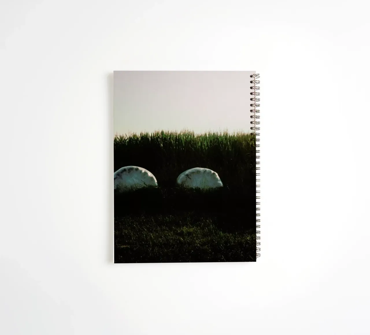 Analog Series Fields At Sundown spiral notebook by Sebastian Hilgetag