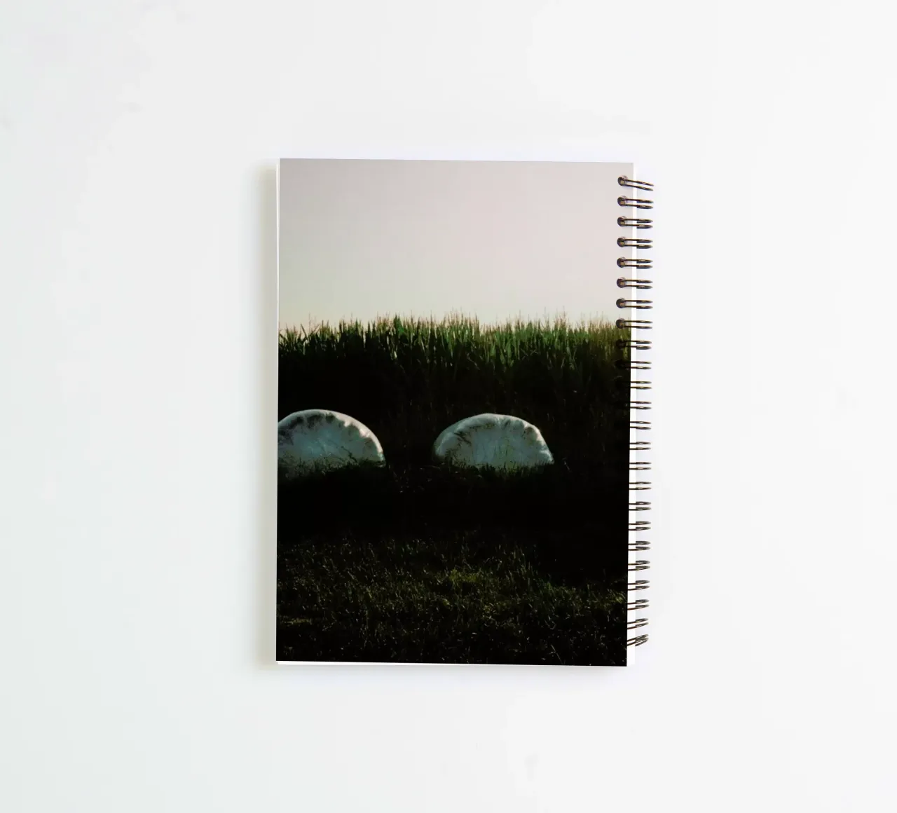Analog Series Fields At Sundown spiral notebook by Sebastian Hilgetag