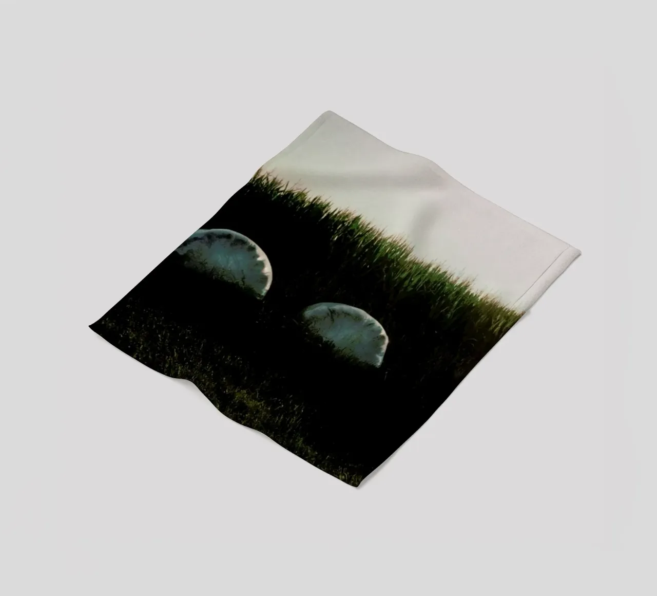 Analog Series Fields At Sundown fleecedeken van Sebastian Hilgetag