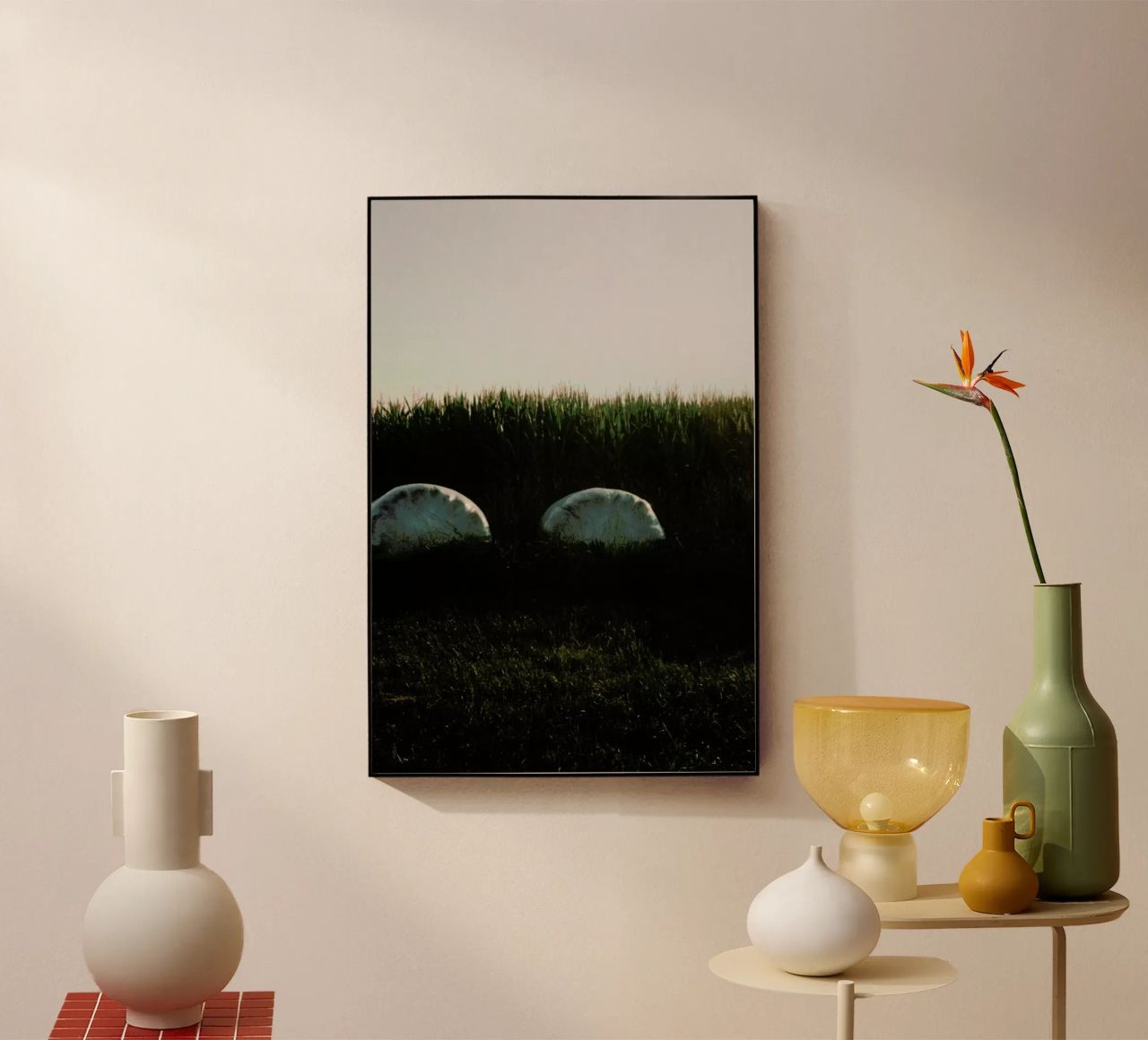Analog Series Fields At Sundown plexiglass da Sebastian Hilgetag